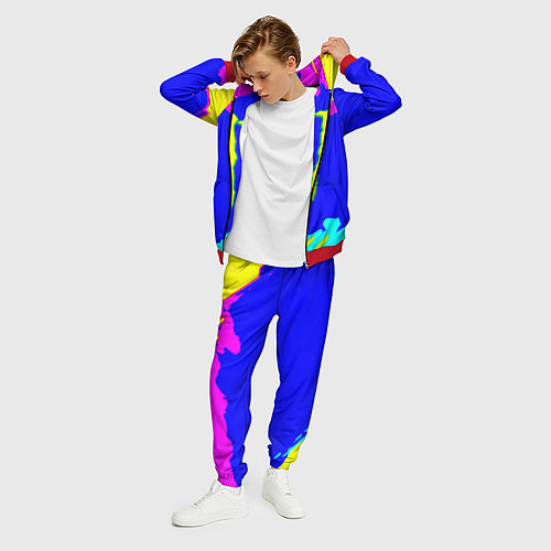 Мужской костюм Monster energy краски цветные / 3D-Красный – фото 3