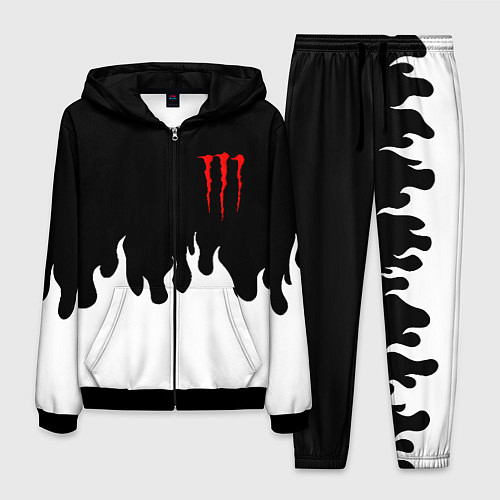 Мужской костюм Monster energy red logo / 3D-Черный – фото 1