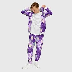 Костюм мужской Японские акварельные орхидеи, цвет: 3D-белый — фото 2