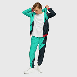 Костюм мужской Color black light blue, цвет: 3D-красный — фото 2