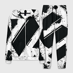 Мужской костюм Color black white