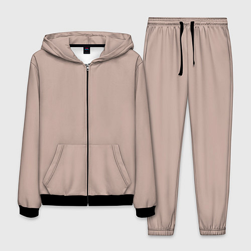 Мужской костюм Светлый оттенок цвета года 2025 от Пантон / 3D-Черный – фото 1