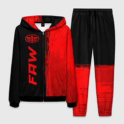 Костюм мужской FAW - red gradient по-вертикали, цвет: 3D-черный