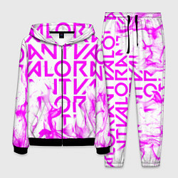 Костюм мужской Valorant розовый огонь, цвет: 3D-черный