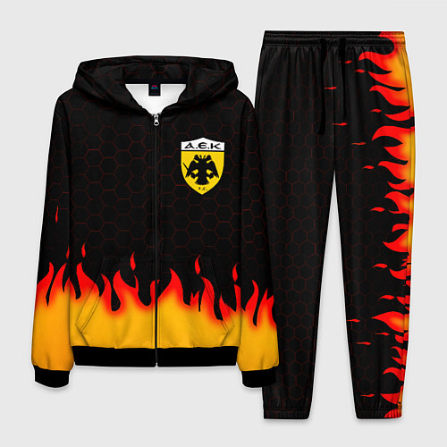 Мужской костюм AEK fire hexagon / 3D-Черный – фото 1
