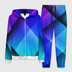 Костюм мужской Color blue, цвет: 3D-белый