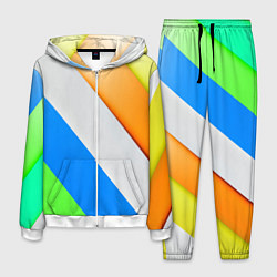 Костюм мужской Striped, цвет: 3D-белый