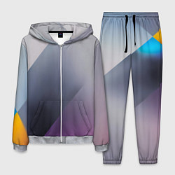 Мужской костюм Color grey with stripes