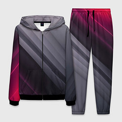 Мужской костюм Color black grey