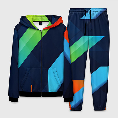 Мужской костюм Multicolored / 3D-Черный – фото 1