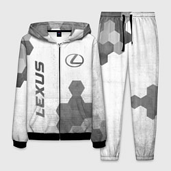 Костюм мужской Lexus - white gradient вертикально, цвет: 3D-черный