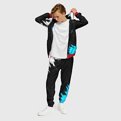 Костюм мужской Napoli краски текстура, цвет: 3D-красный — фото 2