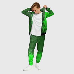 Костюм мужской Foo Fighters - green gradient по-вертикали, цвет: 3D-черный — фото 2