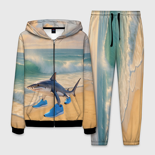 Мужской костюм Тралалеро тралала мем / 3D-Черный – фото 1