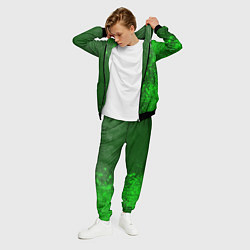 Костюм мужской Sporting - green gradient по-вертикали, цвет: 3D-черный — фото 2