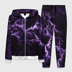 Костюм мужской Lightning purple flicker, цвет: 3D-белый