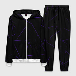 Костюм мужской Color purple line, цвет: 3D-белый