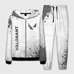 Костюм мужской Valorant - white gradient вертикально, цвет: 3D-черный