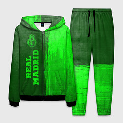 Костюм мужской Real Madrid - green gradient по-вертикали, цвет: 3D-черный