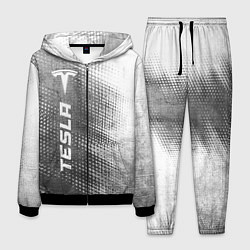 Костюм мужской Tesla - grey gradient по-вертикали, цвет: 3D-черный