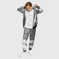 Костюм мужской Leeds United - grey gradient по-вертикали, цвет: 3D-черный — фото 2