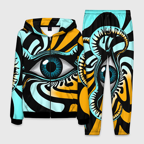 Мужской костюм Глаз - психоделика / 3D-Черный – фото 1