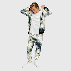 Костюм мужской Бежевый и тёмно-синий космическая абстракция, цвет: 3D-черный — фото 2