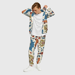 Костюм мужской Российский патриотический узор, цвет: 3D-белый — фото 2