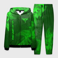 Костюм мужской The Last Of Us - green gradient вертикально, цвет: 3D-черный