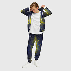 Костюм мужской Разлом космических неоновых плит, цвет: 3D-белый — фото 2