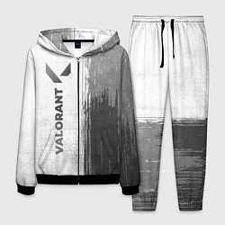 Костюм мужской Valorant - white gradient по-вертикали, цвет: 3D-черный