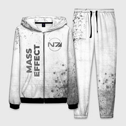 Костюм мужской Mass Effect - white gradient вертикально, цвет: 3D-черный