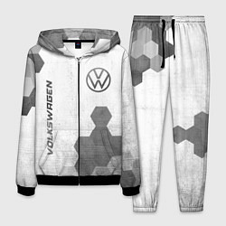 Костюм мужской Volkswagen - white gradient вертикально, цвет: 3D-черный