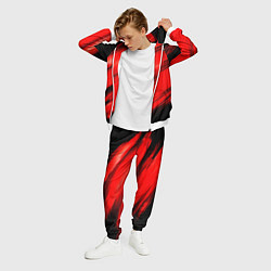 Костюм мужской Красные мазги краски на черном, цвет: 3D-белый — фото 2