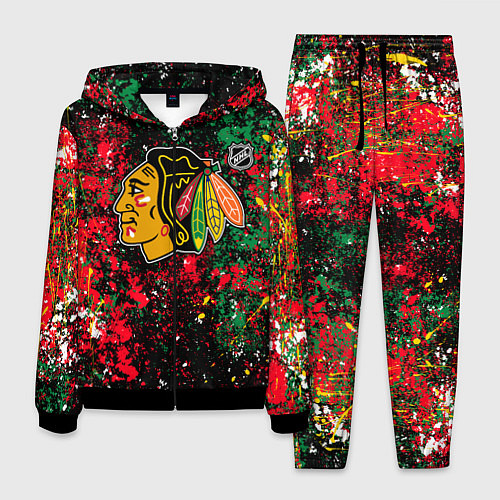Мужской костюм Chicago Blackhawks NHL black / 3D-Черный – фото 1