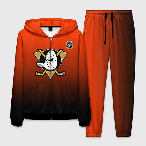 Мужской костюм Анахайм Дакс - оранжевый градиент / 3D-Черный – фото 1