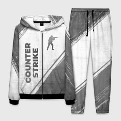 Костюм мужской Counter Strike - white gradient вертикально, цвет: 3D-черный