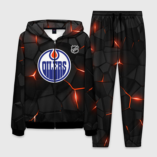 Мужской костюм Эдмонтон Ойлерз - НХЛ хоккей / 3D-Черный – фото 1