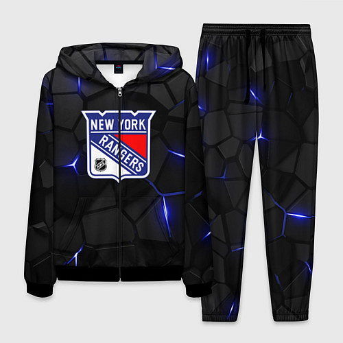 Мужской костюм Нью Йорк Рейнджерс - НХЛ хоккей / 3D-Черный – фото 1