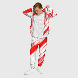 Костюм мужской Детройт Ред Уингз - брызги красок, цвет: 3D-белый — фото 2