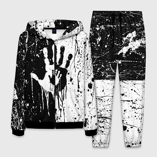 Мужской костюм Антиматерия подтеки / 3D-Черный – фото 1