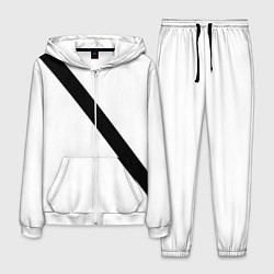 Костюм мужской Ремень безопасности пассажирский, цвет: 3D-белый