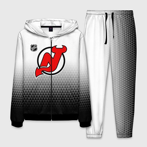 Мужской костюм Нью Джерси Девилз - из белого в черный / 3D-Черный – фото 1