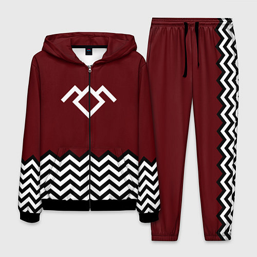 Мужской костюм Твин Пикс - лого / 3D-Черный – фото 1