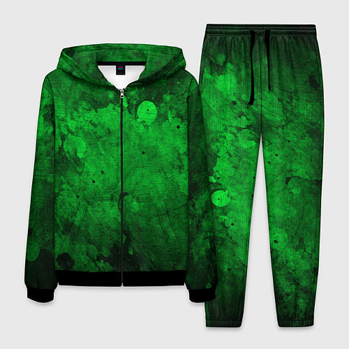 Мужской костюм Абстракция - green acid stains / 3D-Черный – фото 1