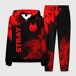 Костюм мужской Stray - red gradient вертикально, цвет: 3D-черный