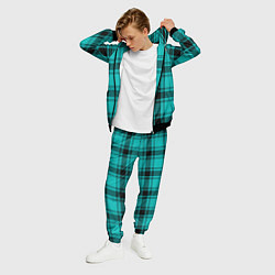 Костюм мужской Checkered blue, цвет: 3D-черный — фото 2