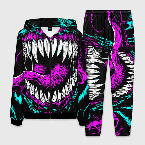 Мужской костюм Клыки венома / 3D-Черный – фото 1
