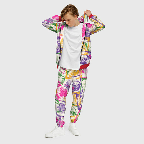 Мужской костюм Мопс и праздник / 3D-Красный – фото 3