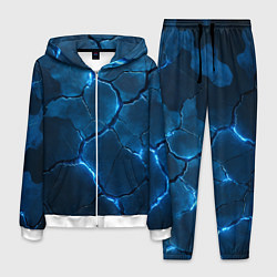 Костюм мужской Неоновые плиты с камуфляжем, цвет: 3D-белый